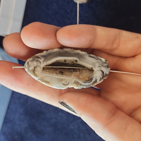 Natural Geode Agate Druzy BEADS - Picture 8 of 13